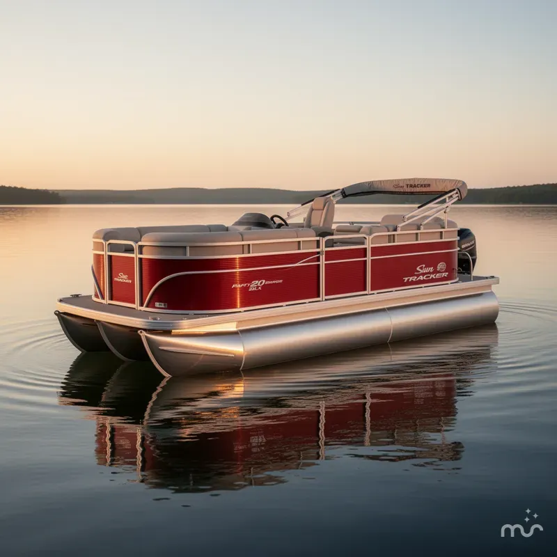 Slide: The Image of Sun Tracker Party Barge 20 DLX 2025 - 0
