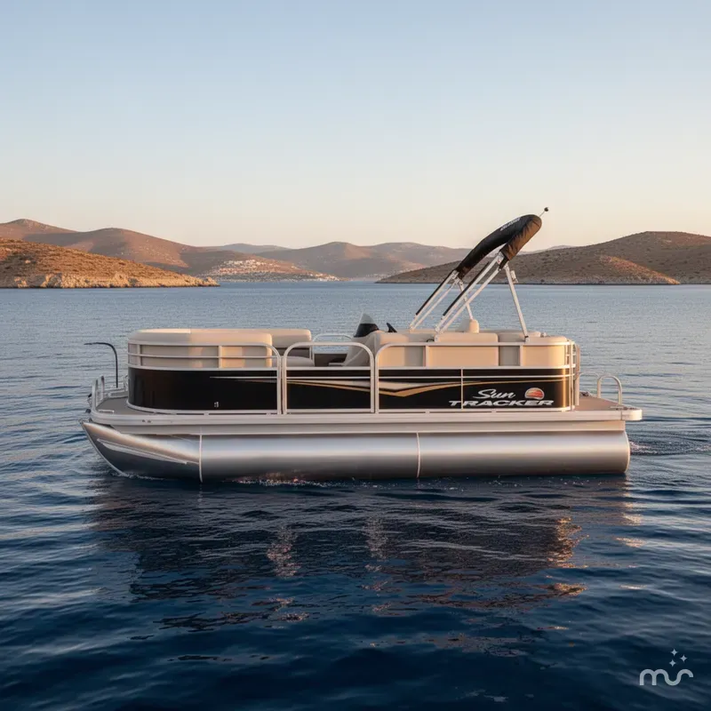 Slide: The Image of Sun Tracker Party Barge 16 DLX 2025 - 0