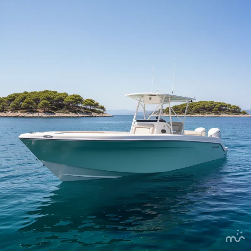 Slide: The Image of Custom Core 38 Center Console 2025 - 2