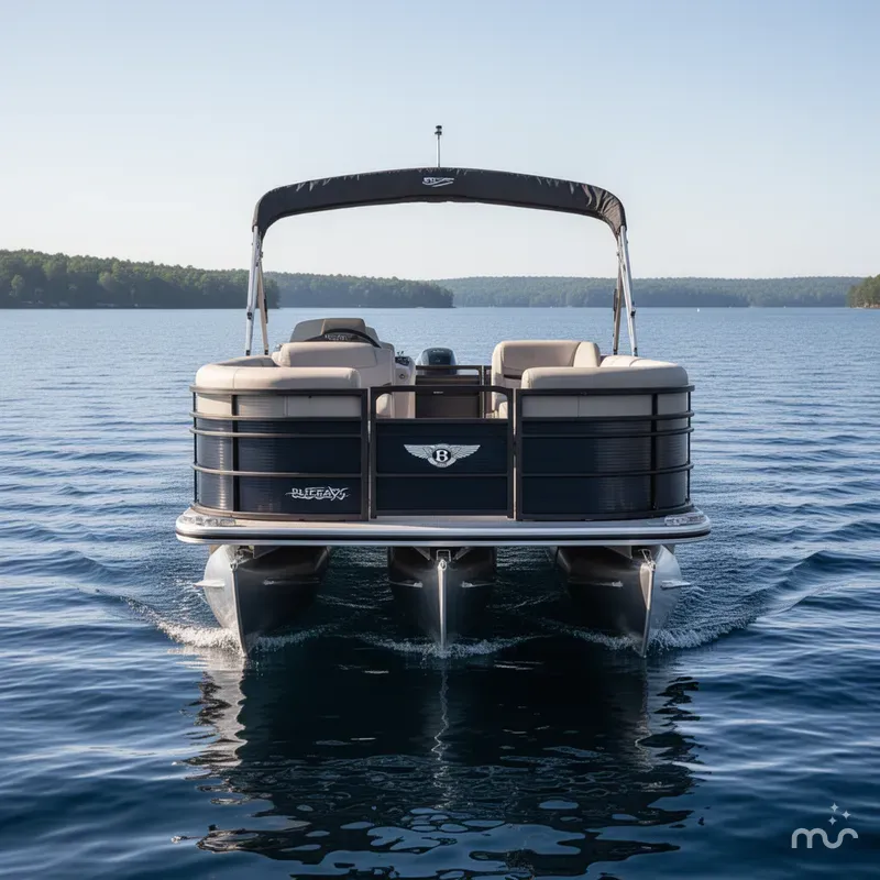 Slide: The Image of Bentley Pontoons Legacy 223 Swingback Tritoon & Honda 4-Stroke EFI 2025 - 1