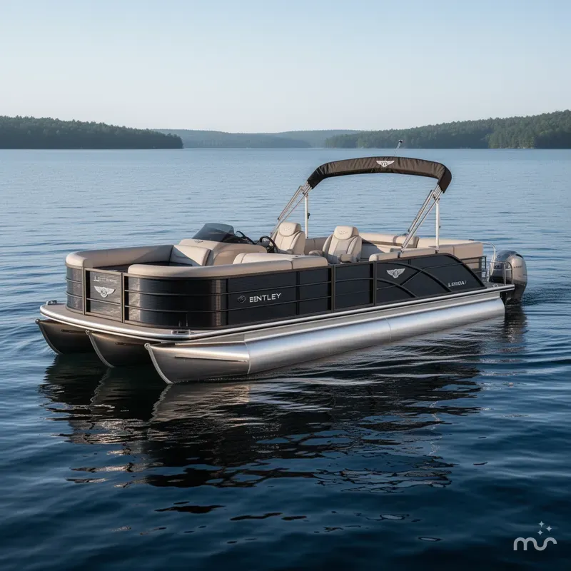 Slide: The Image of Bentley Pontoons Legacy 223 Swingback Tritoon & Honda 4-Stroke EFI 2025 - 2