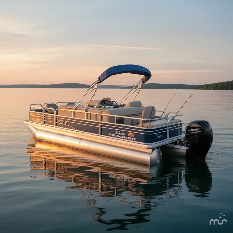 Slide: The Image of Sun Tracker Fishin' Barge 22 DLX 2024 - 2
