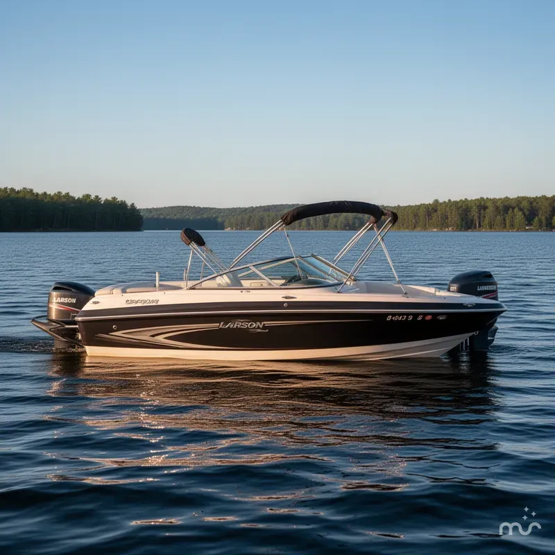 Slide: The Image of Larson Escape 234 Deck Boat 2001 - 0