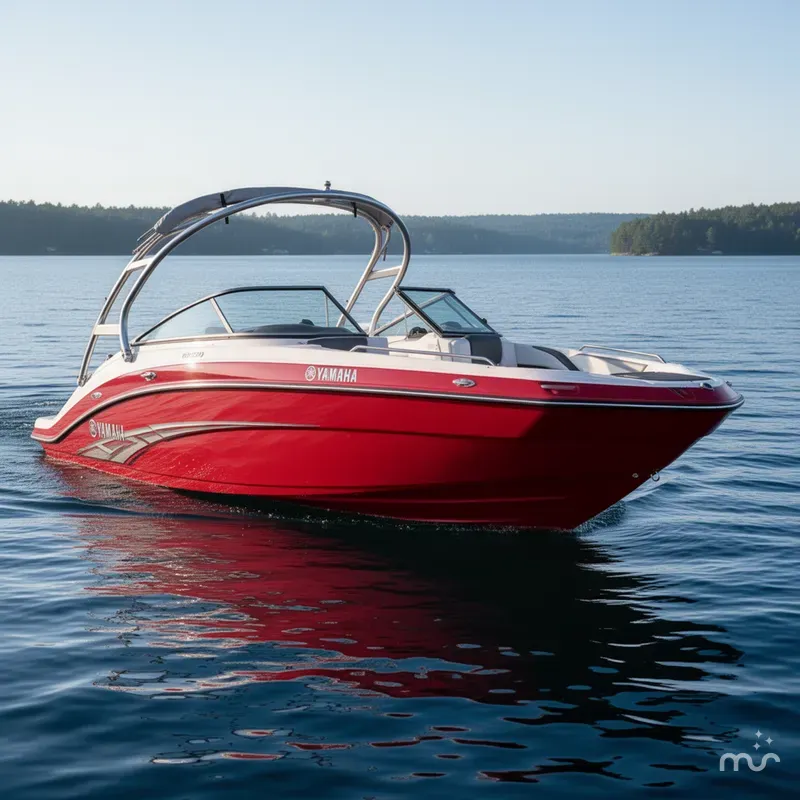 Slide: The Image of Yamaha 242 Limited S With Painted Trailer 2014 - 0
