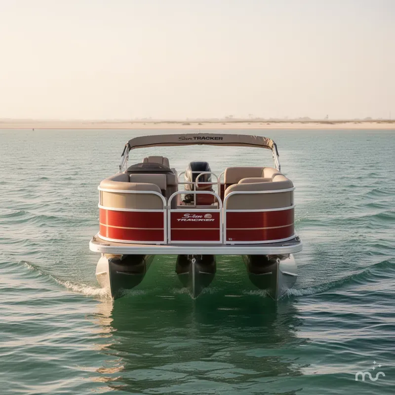 Slide: The Image of Sun Tracker Party Barge 18 DLX 2025 - 2