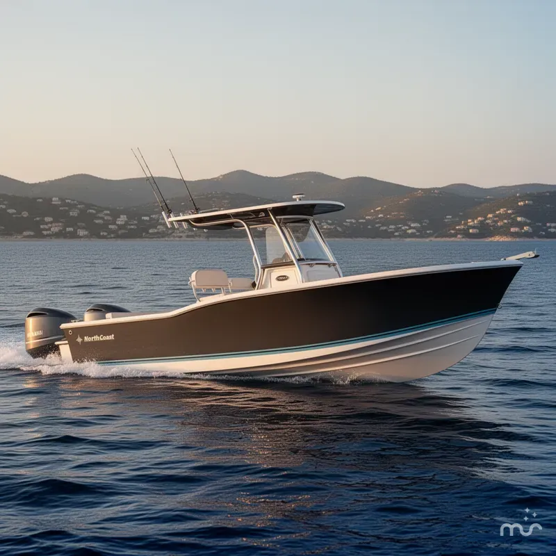Slide: The Image of North Coast 230 Center Console 2025 - 2