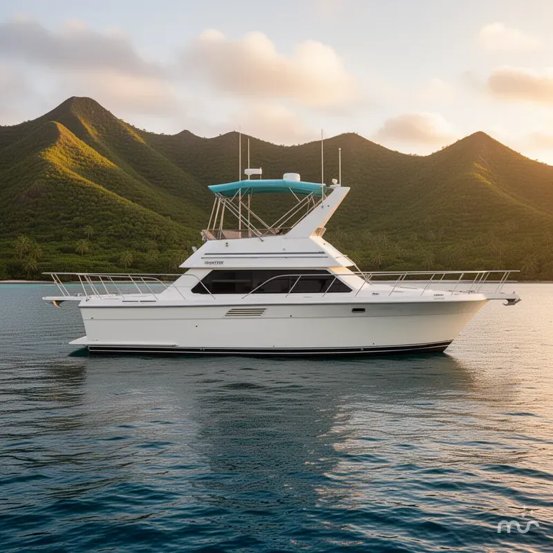 Slide: The Image of Carver Yachts 380 Santego 1993 - 2