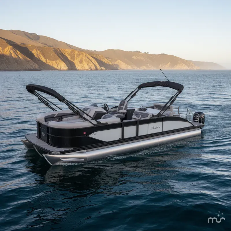 Slide: The Image of Barletta Cabrio Ultra-Entertainer C24UE w/ 200HP Mercury! 2025 - 1
