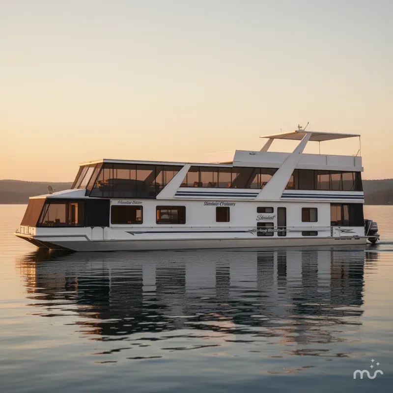 Slide: The Image of Stardust Cruisers Custom Luxury Houseboats 16w 1996 - 0