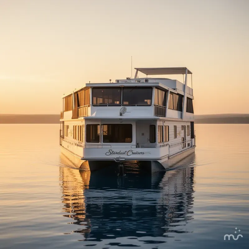 Slide: The Image of Stardust Cruisers Custom Luxury Houseboats 16w 1996 - 1