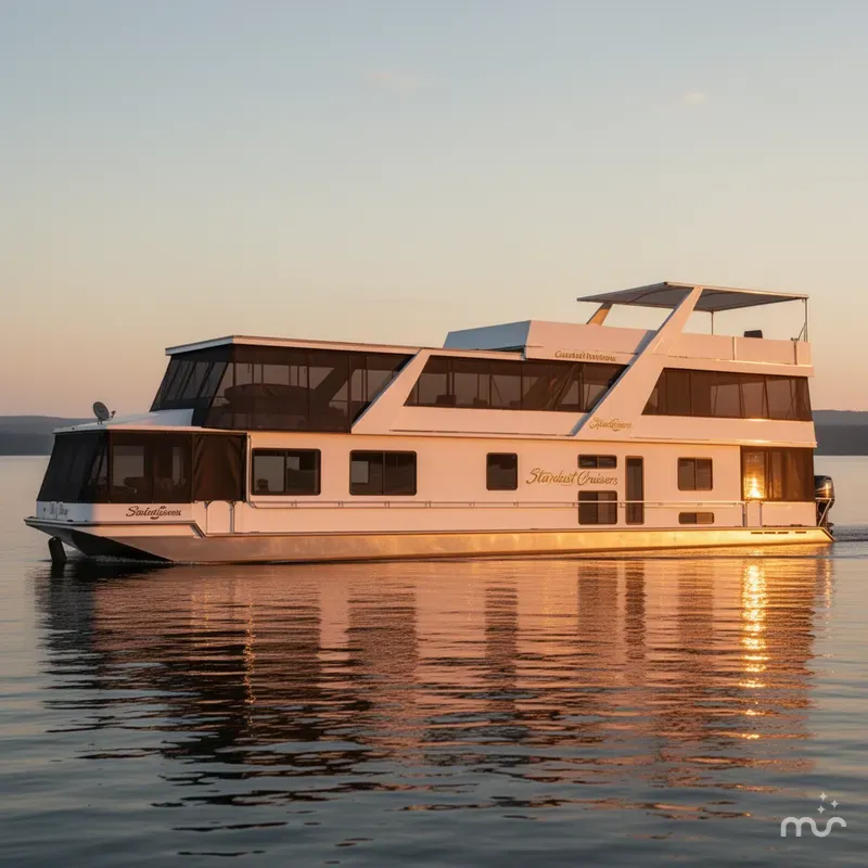 Slide: The Image of Stardust Cruisers Custom Luxury Houseboats 16w 1996 - 2