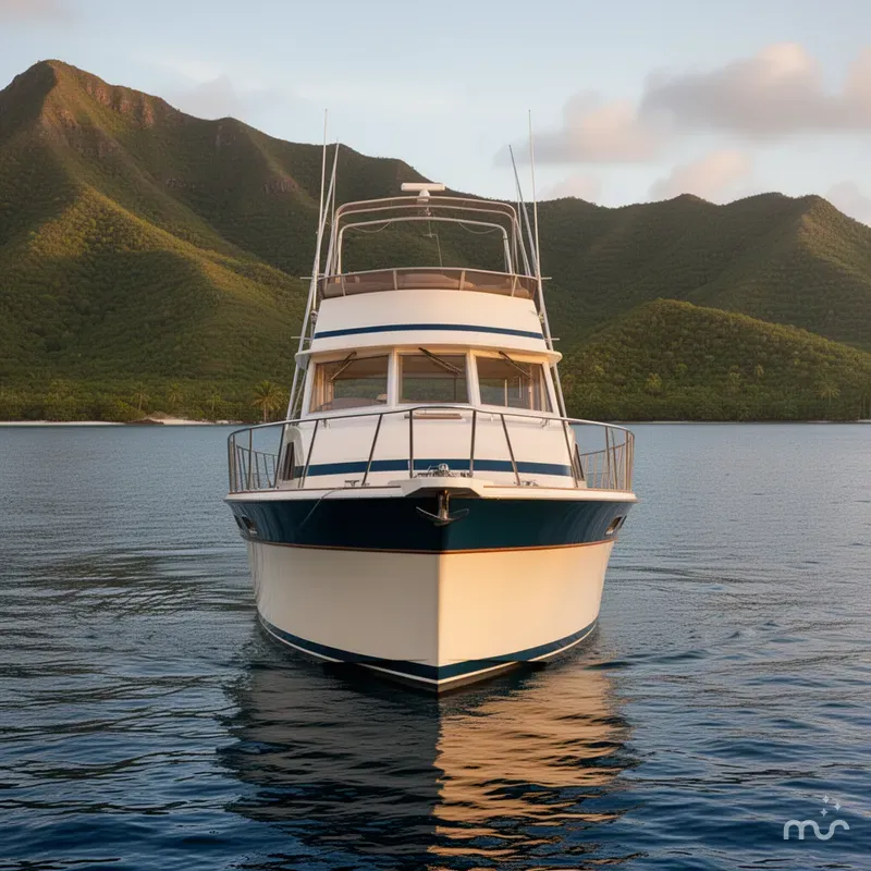 Slide: The Image of Chris-Craft 410 Commander 1983 - 1
