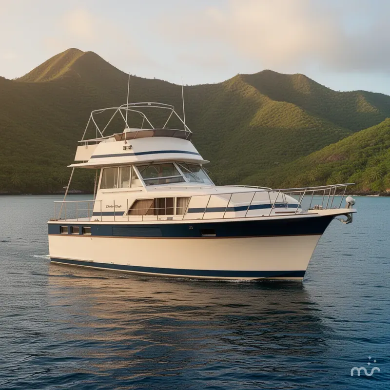 Slide: The Image of Chris-Craft 410 Commander 1983 - 2