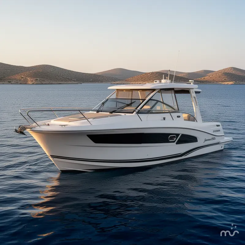 Slide: The Image of Jeanneau Leader 9.0 WA TWIN YAMAHA 250s w/ BOW & STERN THRUSTERS 2021 - 2