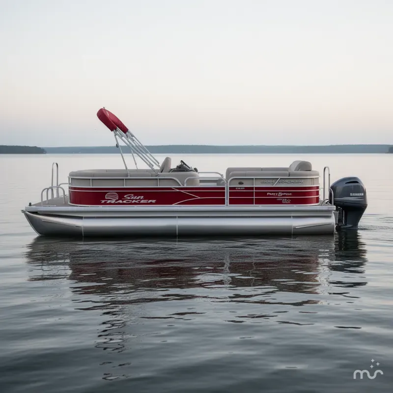 Slide: The Image of Sun Tracker Party Barge 20 DLX 2017 - 1