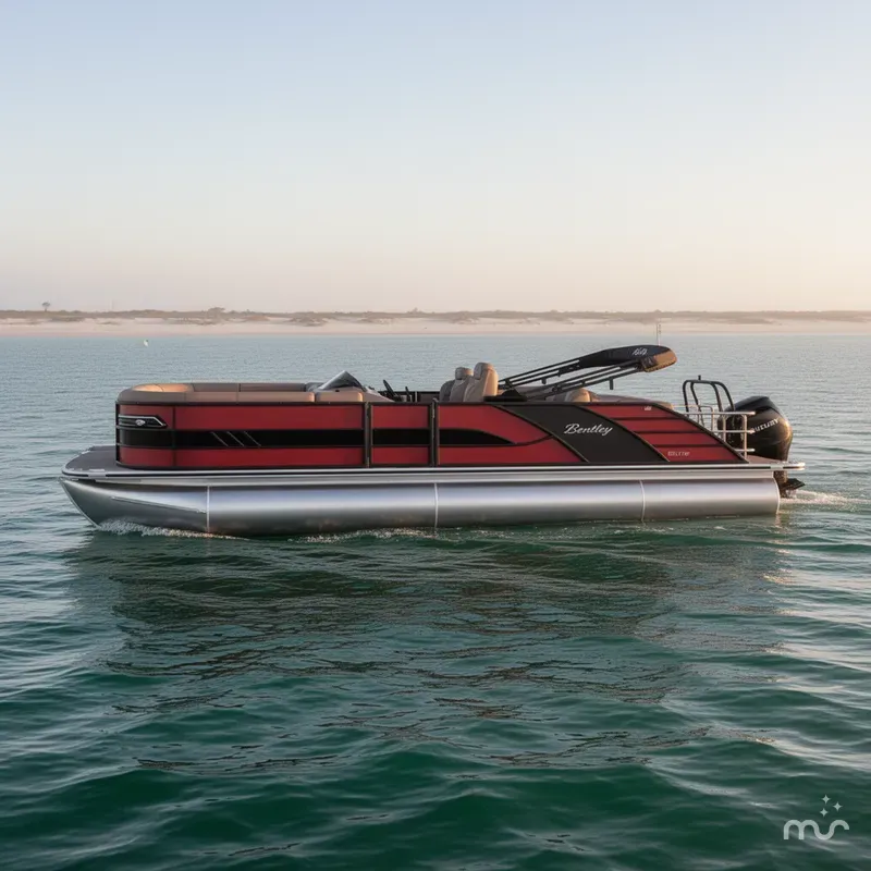 Slide: The Image of Bentley Pontoons Elite 253 Swingback Dual Captain Full Tube 2025 - 1