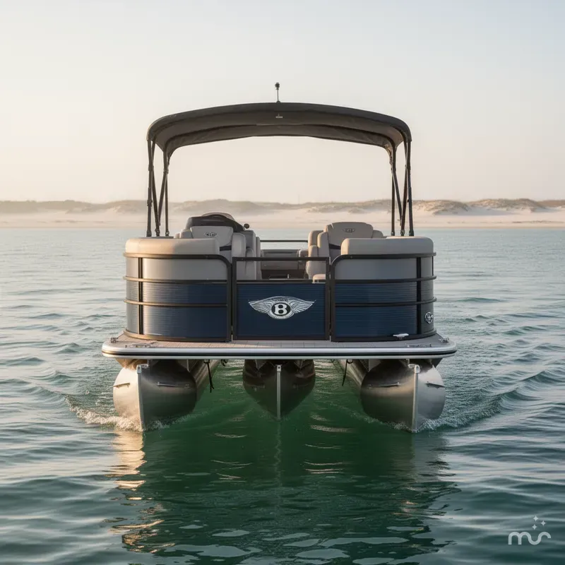 Slide: The Image of Bentley Pontoons Legacy 243 Swingback 3/4 Tube 2025 - 2