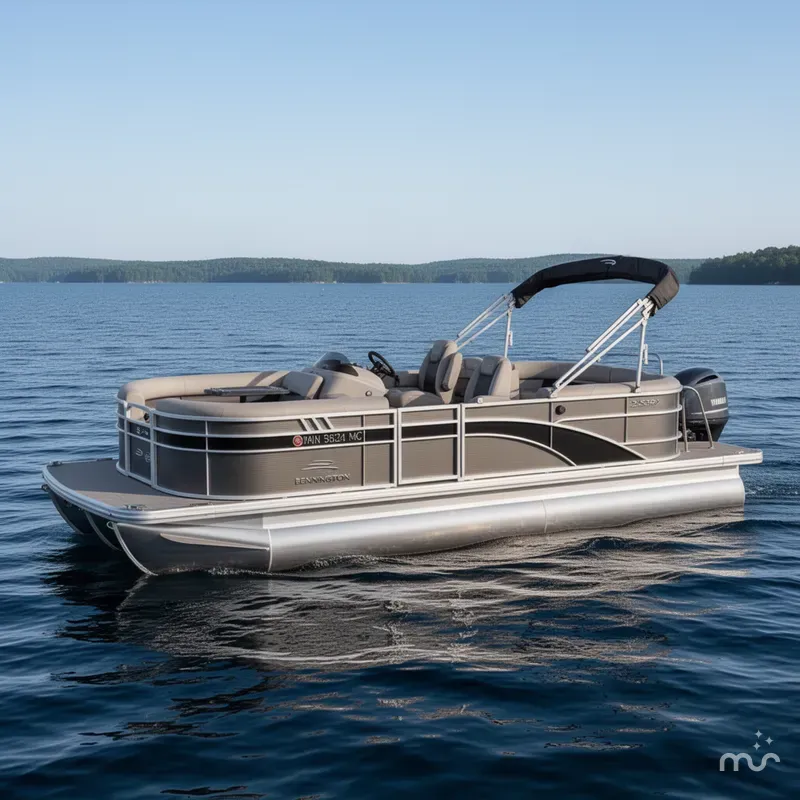 Slide: The Image of Bennington 22 SSRX Pontoon & 115HP Yamaha 2021 - 0