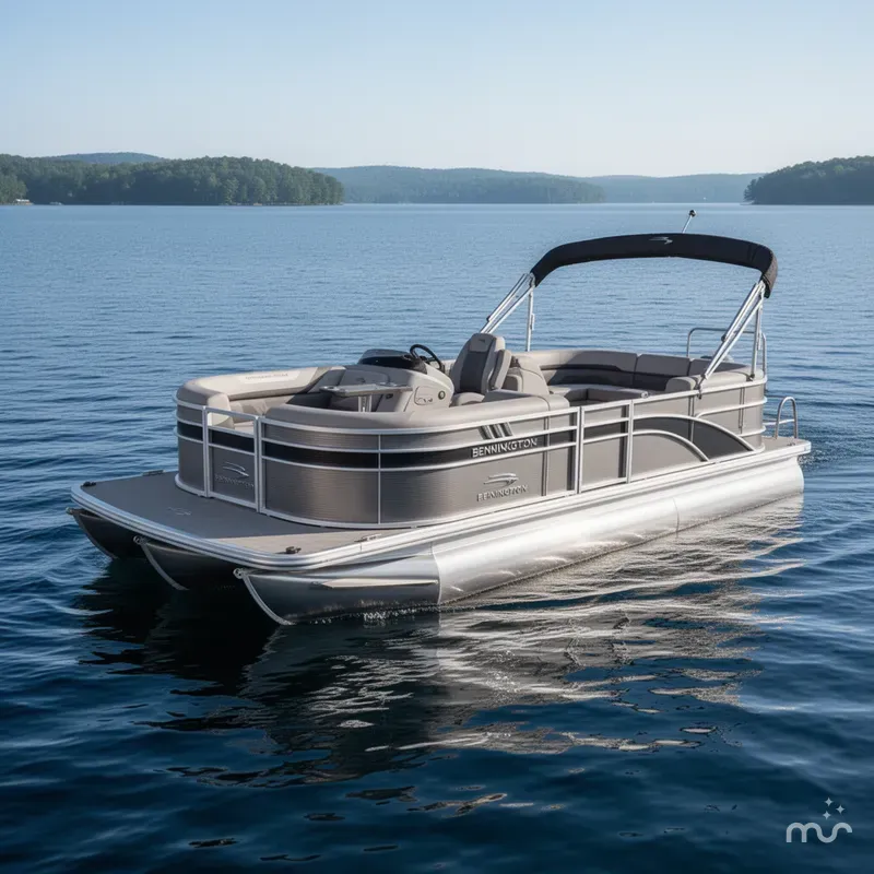 Slide: The Image of Bennington 22 SSRX Pontoon & 115HP Yamaha 2021 - 1