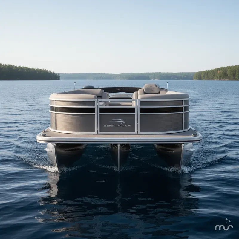 Slide: The Image of Bennington 22 SSRX Pontoon & 115HP Yamaha 2021 - 3