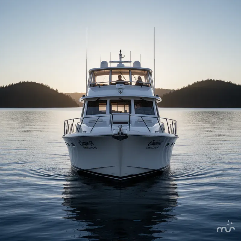 Slide: The Image of Canoe Cove 50 Pilothouse Luxury Yacht 2002 - 2