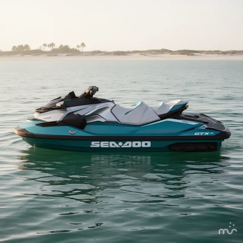 Slide: The Image of Sea-Doo GTX™ Limited 325 Teal Metallic 2025 - 2