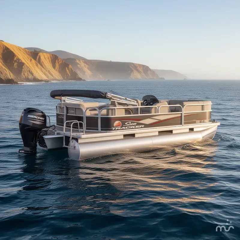 Slide: The Image of Sun Tracker Party Barge 18 DLX 2019 - 0