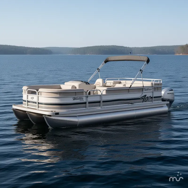 Slide: The Image of Weeres Sundeck 280 TT With 2021 Honda 100HP 4-Stroke EFI 2000 - 0