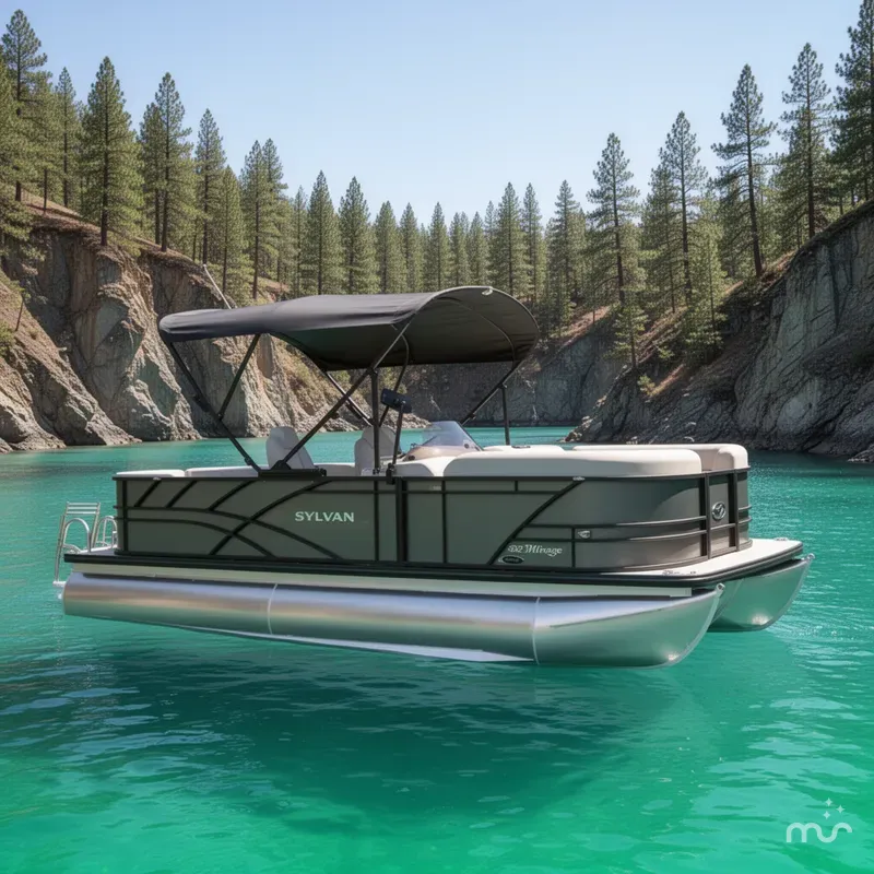 Slide: The Image of Sylvan Mirage 820 Party Fish Premium Pontoon 2025 - 2