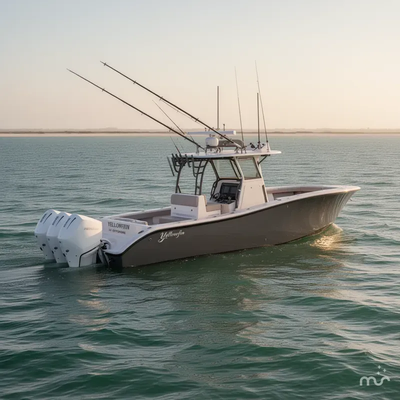 Slide: The Image of Yellowfin 34 Offshore 2022 - 0