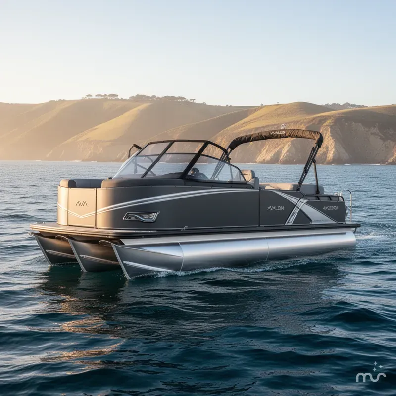 Slide: The Image of Avalon 23' LSZ Platinum Elite Windshield w/ 200HP Mercury! 2025 - 0