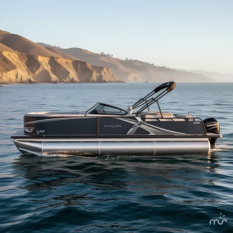 Slide: The Image of Avalon 23' LSZ Platinum Elite Windshield w/ 200HP Mercury! 2025 - 1