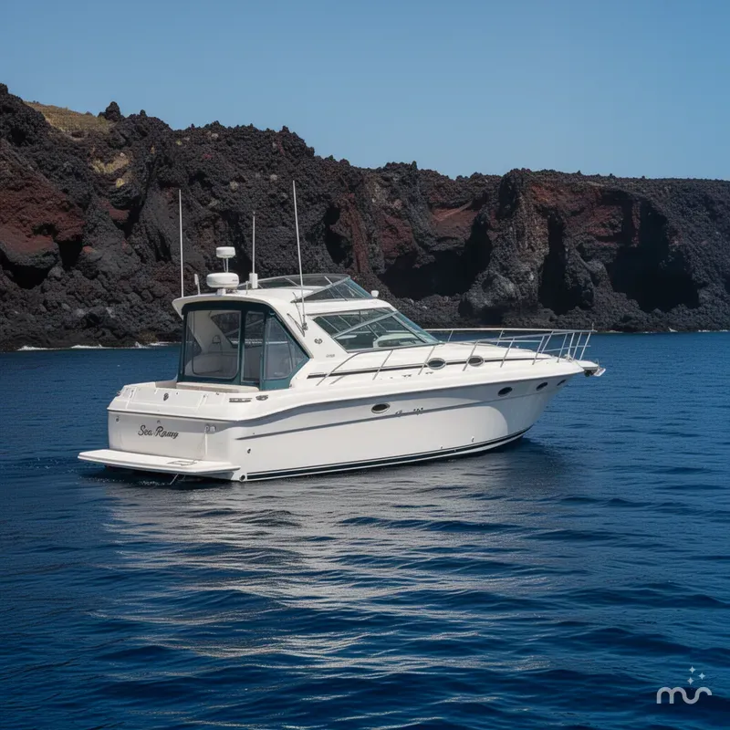 Slide: The Image of Sea Ray 400 Express Cruiser 1995 - 3