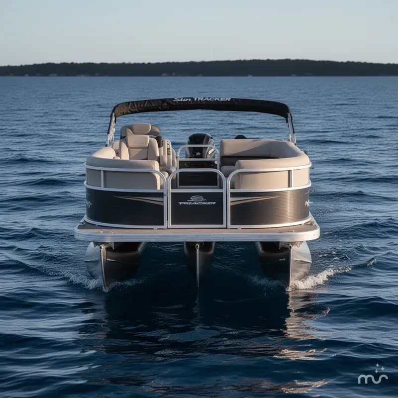 Slide: The Image of Sun Tracker Party Barge 16 DLX 2025 - 1