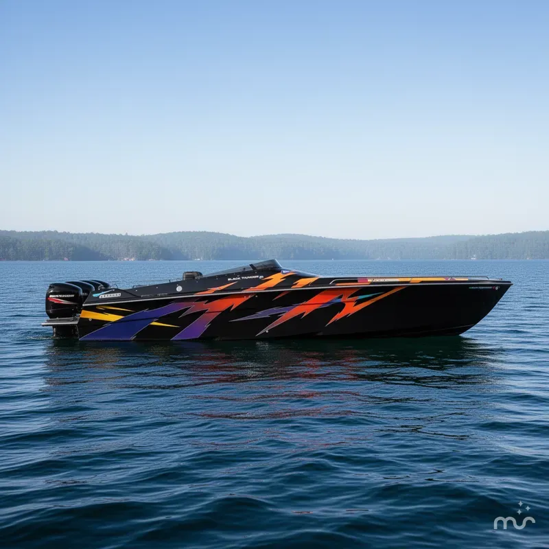 Slide: The Image of Black Thunder 43 GT Flat Deck 2001 - 2