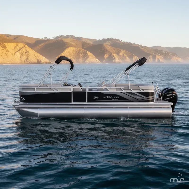 Slide: The Image of Avalon 23' Venture Quad lounger w/ 150HP Mercury! 2025 - 0