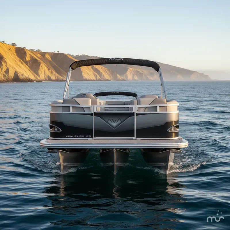 Slide: The Image of Avalon 23' Venture Quad lounger w/ 150HP Mercury! 2025 - 1
