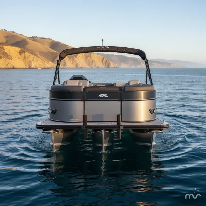 Slide: The Image of Avalon 23' Catalina Platinum Versatile Rear Lounge w/ 200HP Mercury! 2025 - 2