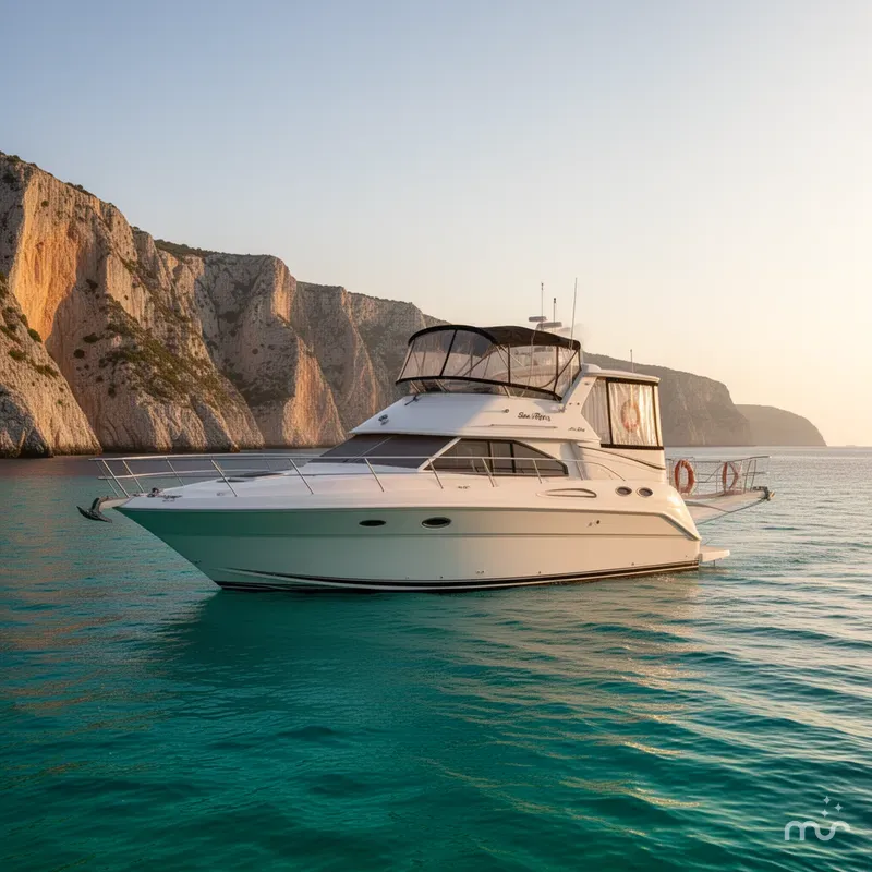 Slide: The Image of Sea Ray 380 Aft Cabin 2000 - 2