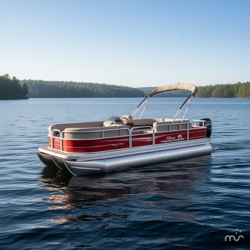 Slide: The Image of Sun Tracker Party Barge 18 DLX 2025 - 2