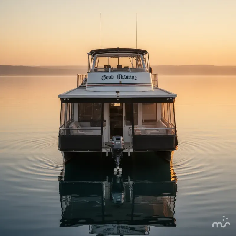 Slide: The Image of Sharpe 16 X 80 WIDEBODY HOUSEBOAT 1998 - 3