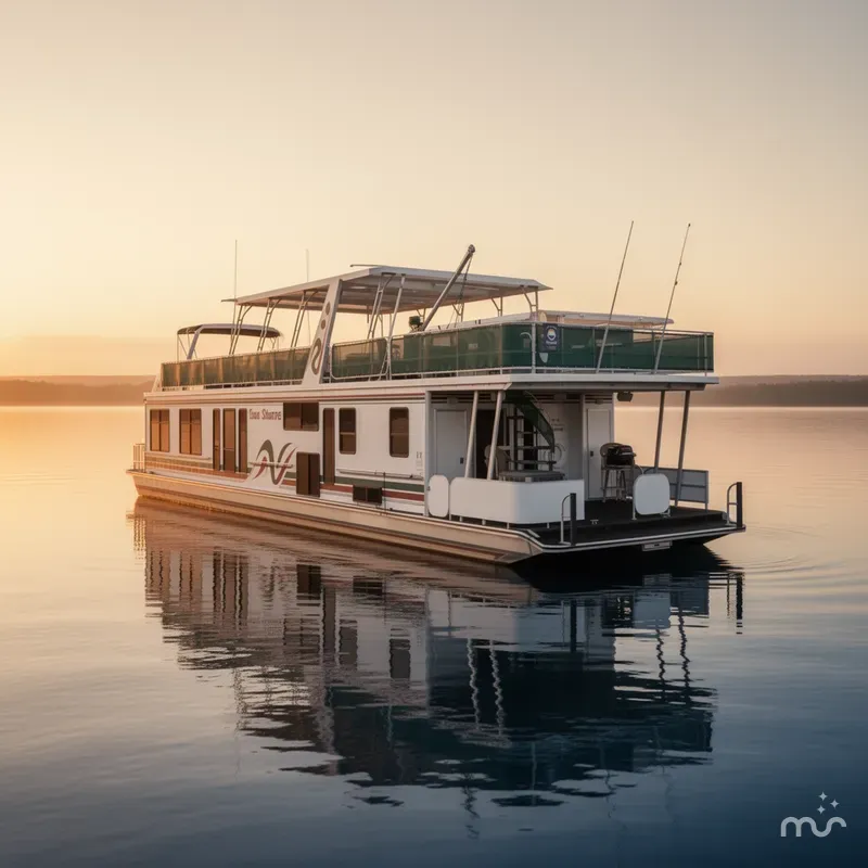 Slide: The Image of Sharpe 16 X 80 WIDEBODY HOUSEBOAT 1998 - 4