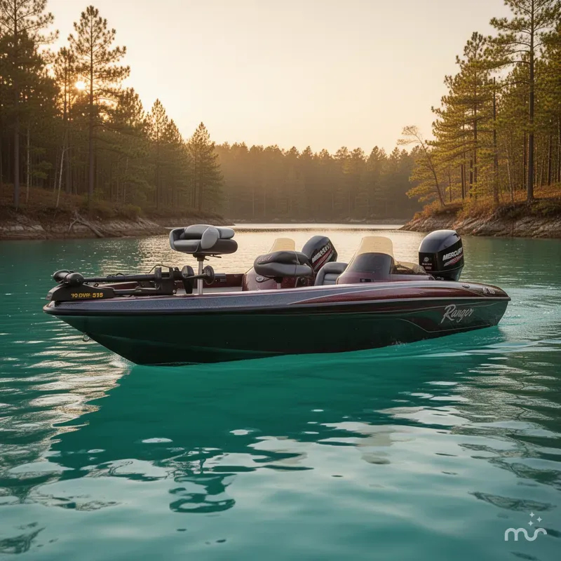The Image of Ranger 518 DVS Bass Boat / Mercury 150 Hp Outboard / Rang 1998 - 0
