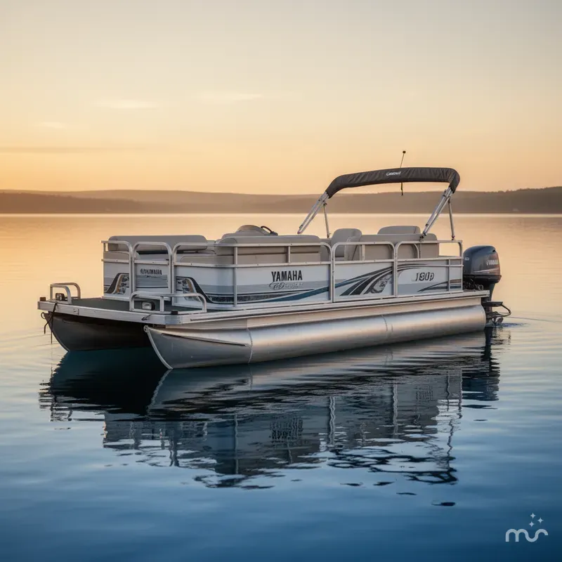 Slide: The Image of GENII G3 PONTOON / Yamaha 130 Hp Outboard 1995 - 0