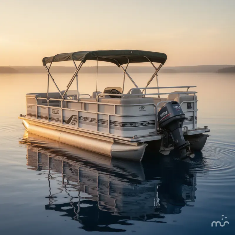Slide: The Image of GENII G3 PONTOON / Yamaha 130 Hp Outboard 1995 - 1