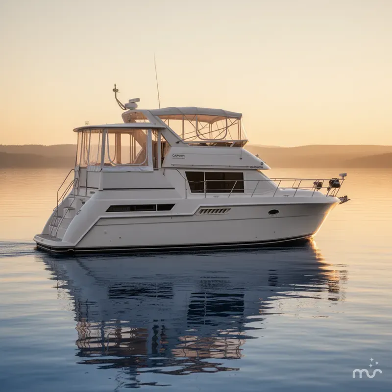 Slide: The Image of Carver 405 Aft Cabin Motoryacht 1998 - 0