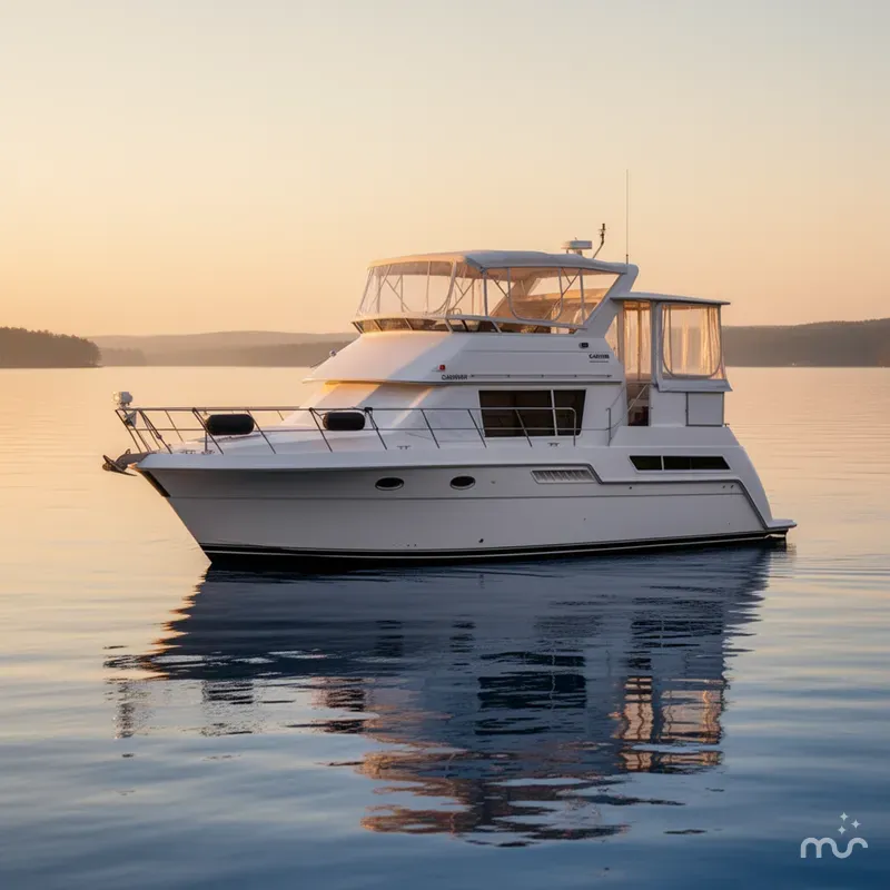 Slide: The Image of Carver 405 Aft Cabin Motoryacht 1998 - 1