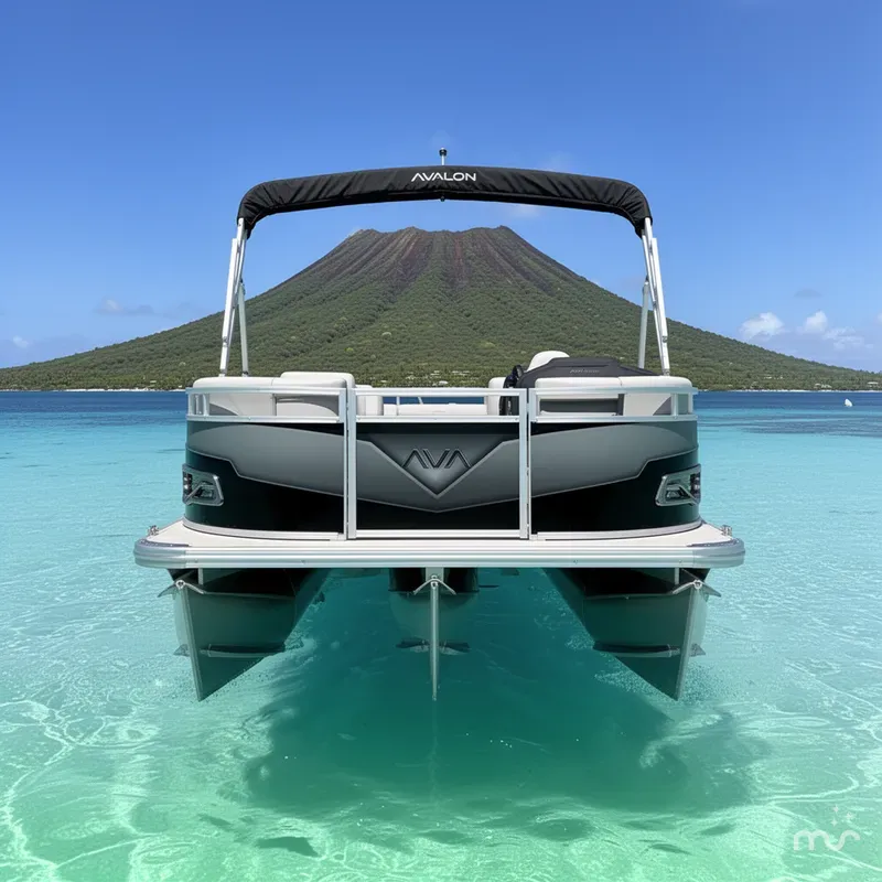 Slide: The Image of Avalon 23' Venture 85 Platinum CC Fish w/ 150HP Mercury! 2025 - 1