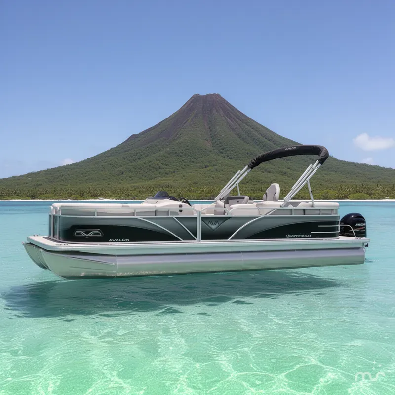 Slide: The Image of Avalon 23' Venture 85 Platinum CC Fish w/ 150HP Mercury! 2025 - 2
