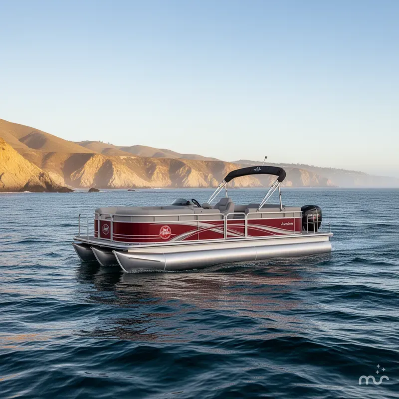 Slide: The Image of Avalon Venture Cruise 17' W/ 40HP Mercury! 2025 - 1